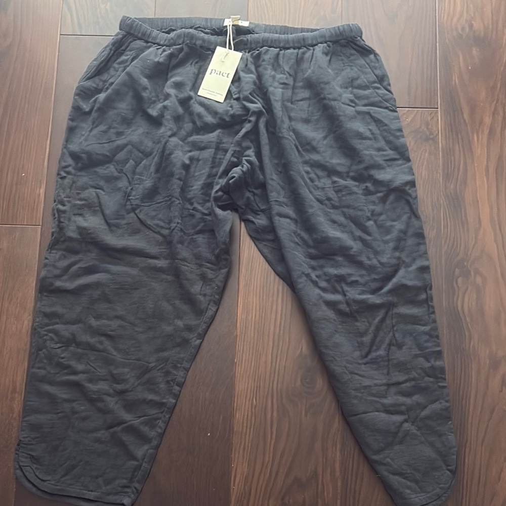 Pact Black Joggers Relaxed Fit Cotton Blend